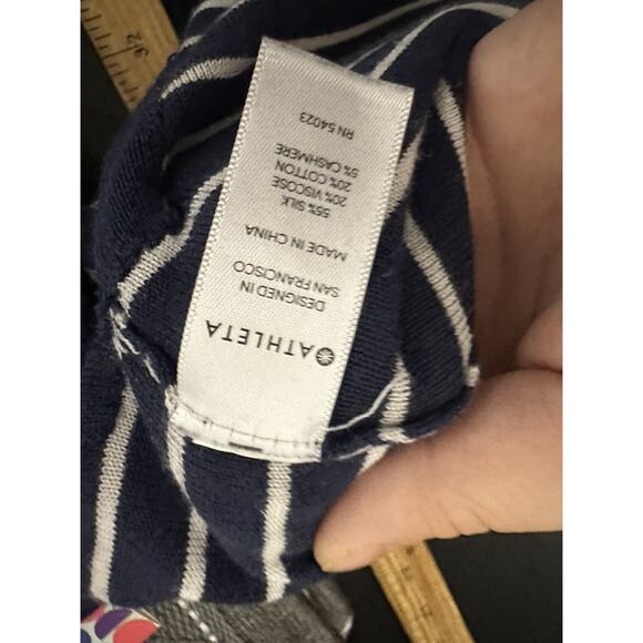 Athleta Medium Women Retreat Wrap Silk Cashmere Blend Long Open Cardigan AC10 - Picture 6 of 7